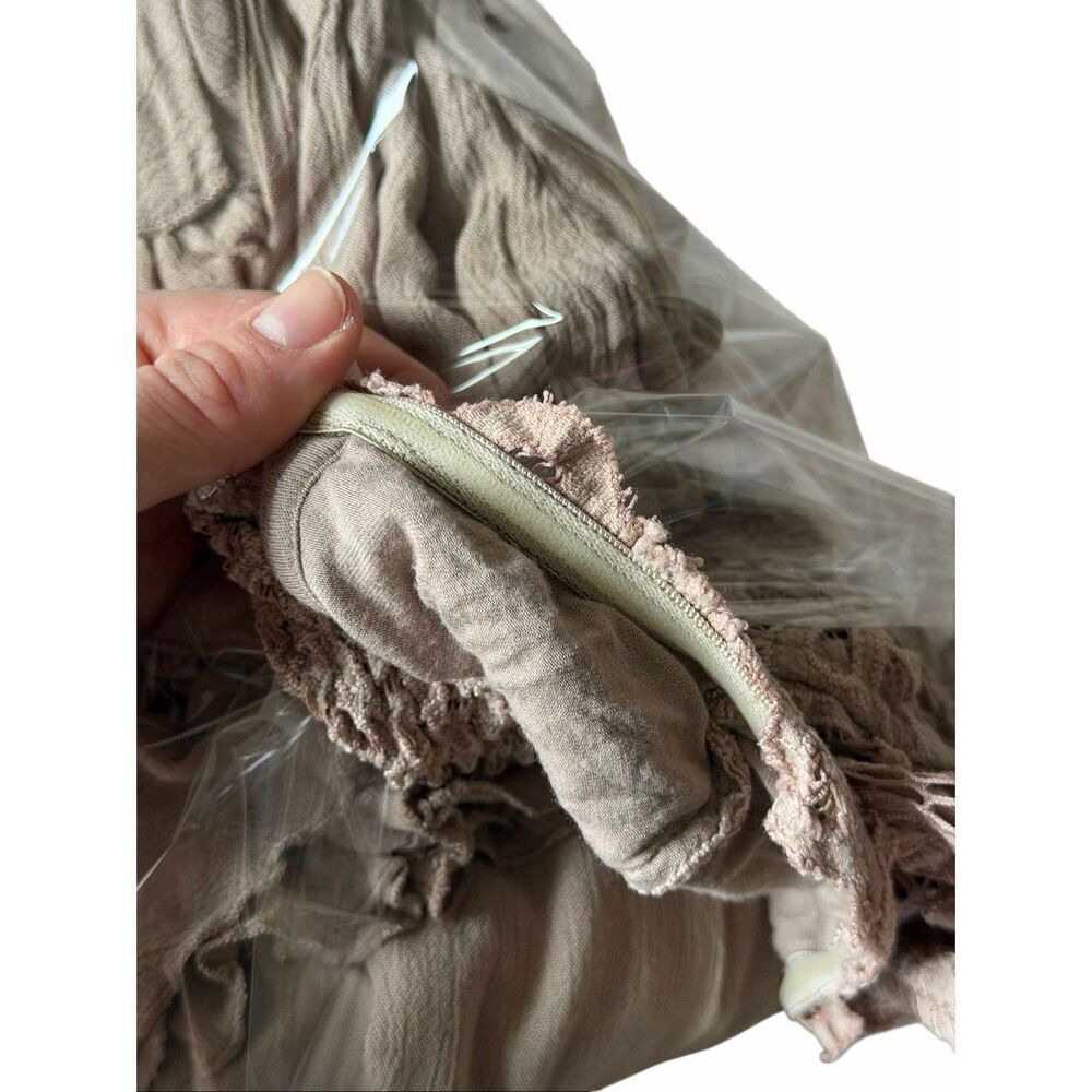 Free People Maxi Dress Adella Corset Strapless Tan Dusty Pink Small - Picture 9 of 10
